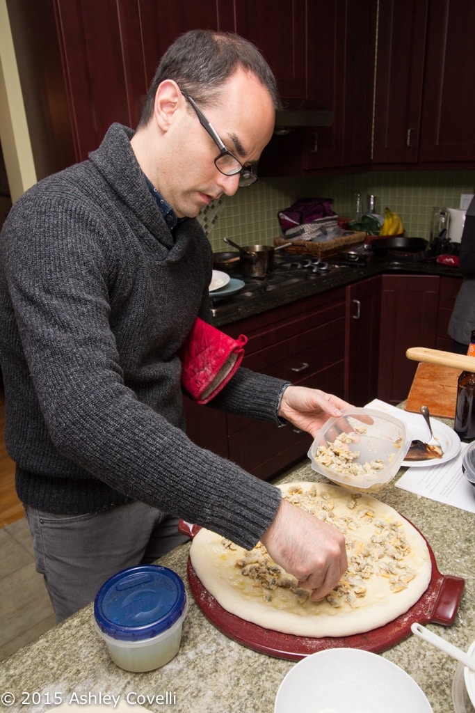 Dana Making Pizza