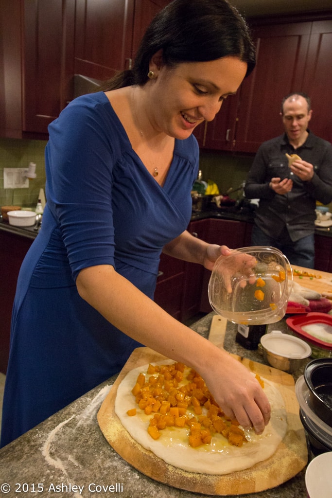 Ashley Making Pizza