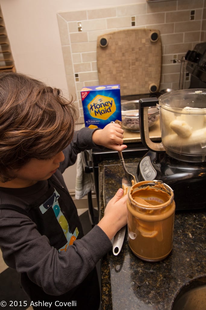 Frozen Chocolate Peanut Butter Banana Grahams