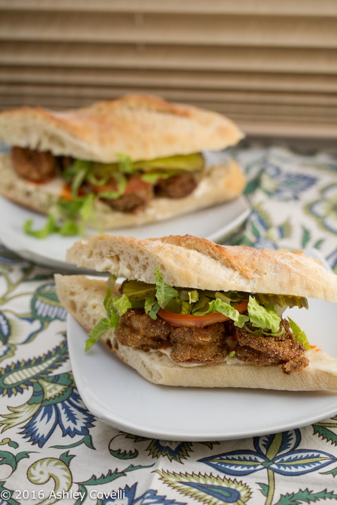 Emeril's Classic Fried Shrimp Po'boys