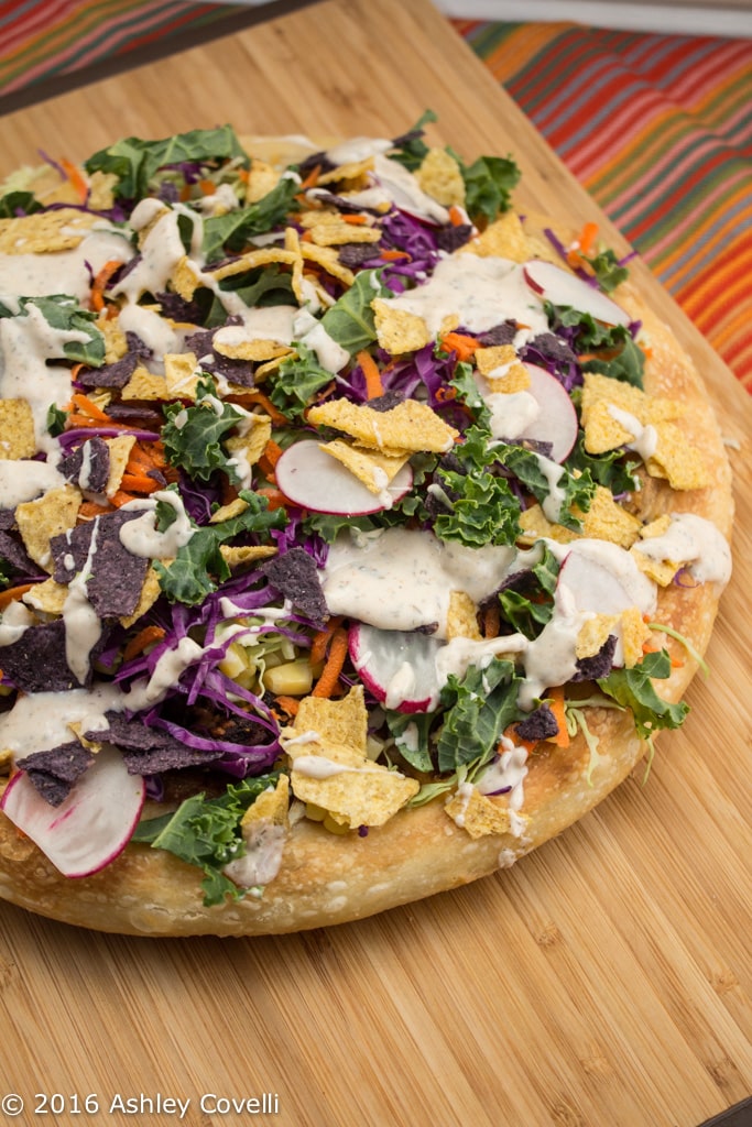 Deep Dish Southwest Salad Pizza