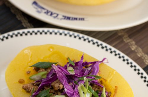 Sweet & Spicy Asian Pork-Stuffed Spaghetti Squash