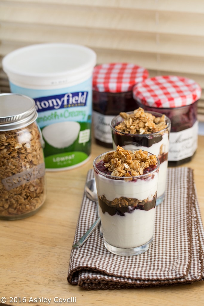 Pie Spiced Granola + Yogurt Parfaits