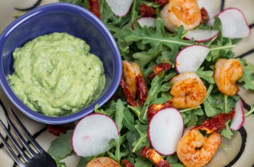 Smoky Shrimp Salad with Green Goddess Dressing