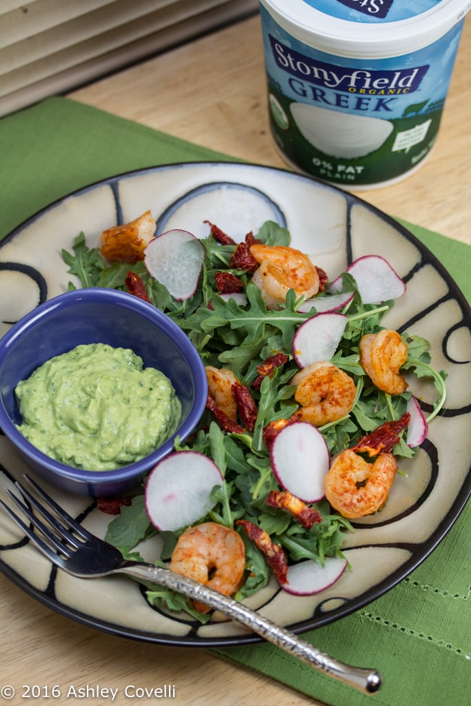 Smoky Shrimp Salad with Green Goddess Dressing