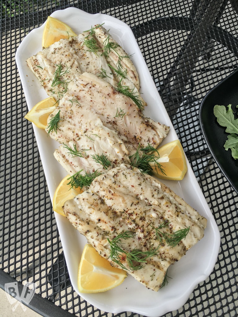 Bavarian Grilled Sand Shark with Lemon + Dill