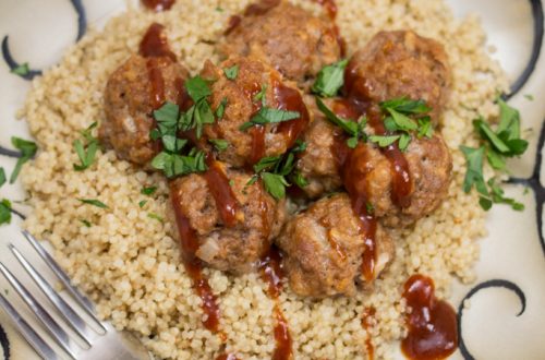 Maple-Barbecue Pork Meatballs: These sweet, comforting meatballs can easily be made spicy if you're craving a bit of kick. Plus a review of Katie Workman's Dinner Solved! with author Q+A.
