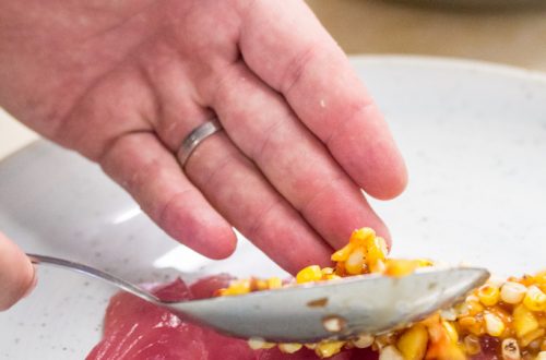 This installment of #BigFlavorsFromARestaurantKitchen features a favorite upscale coastal restaurant + raw bar in Bethany Beach, Delaware + Q&A with Chef Douglas Ruley, who shares his tips for successful seafood dishes.