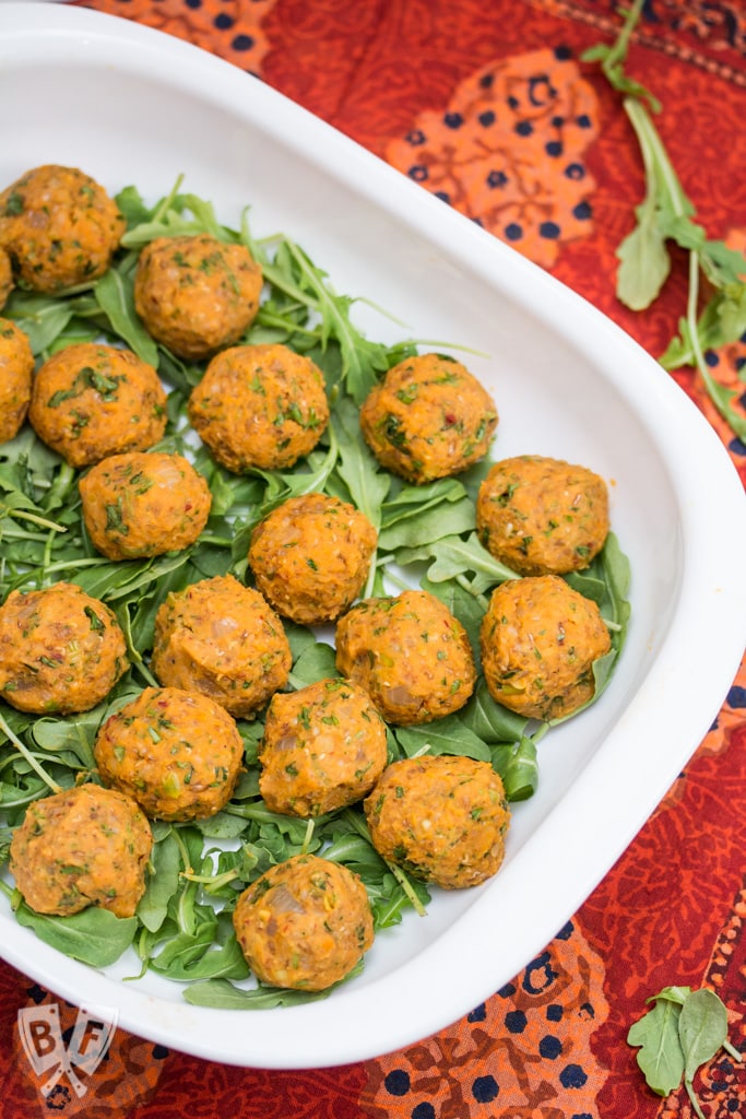 Mercimek Koftesi (Lentil Balls): Turkish red pepper paste adds deep, rich flavor to these hearty vegan bites!