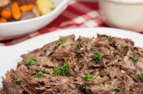 Instant Pot Herbed Pot Roast: An electric pressure cooker makes this family favorite comfort food meal possible in a fraction of the time!