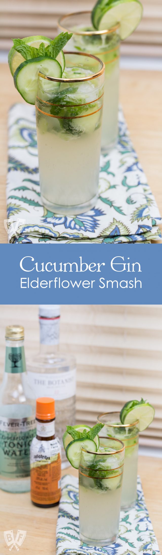 Cucumber Gin Elderflower Smash » Big Flavors from a Tiny Kitchen
