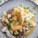 Crispy Cod & Yuzu-Shoyu Soba with Napa Cabbage: a refreshing Japanese seafood meal with a kick!