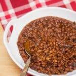 Instant Pot "Baked" Beans: Bacon and molasses take this sweet-and-salty side dish to the next level!