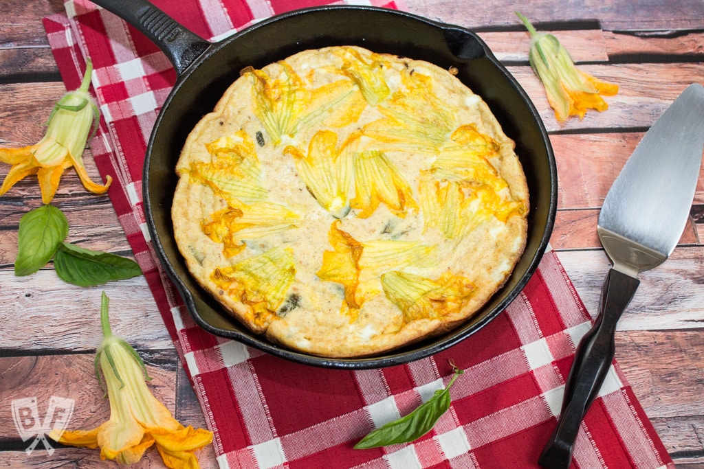 Squash Blossom Frittata: Edible flowers are a gorgeous addition to this Italian classic.
