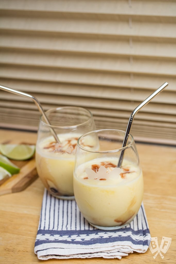 Pineapple-Pear Rum Slush: Channel warm weather all year long with these boozy treats + ideas to help stock your bar like a pro!