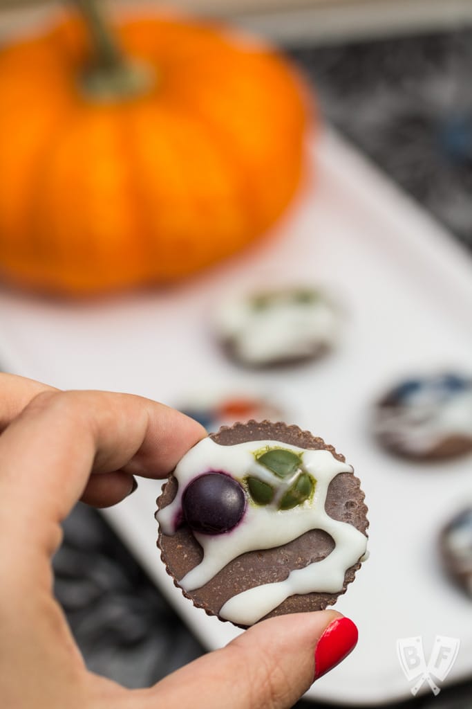 3 Ingredient Frozen Mummy Cups: Get your Halloween thrills & chills with these adorably spooky treats!