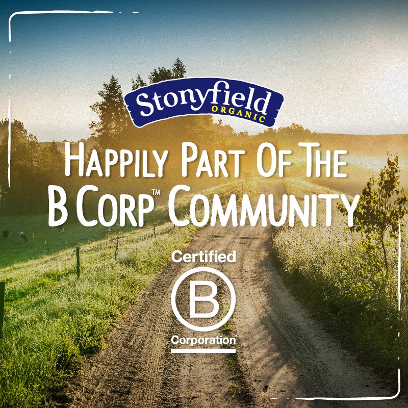 Stonyfield: Happily Part of the B Corp Community #StonyfieldBlogger #ad