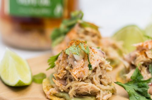 Tuna Tostada with Avocado Dressing + Chipotle Sour Cream (#ad): These bite-sized beauties have a Mexican flair that will wow your dinner party guests. You'll love how easy this tuna tostada appetizer is to put together!