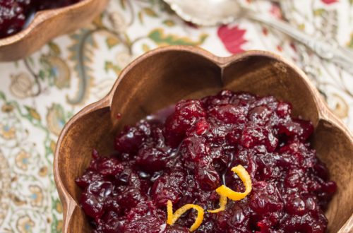 This Bourbon-Orange Cranberry Sauce is a boozy side dish that can be prepared several days in advance and is the perfect accompaniment to any holiday meal! It's always on my Thanksgiving menu!