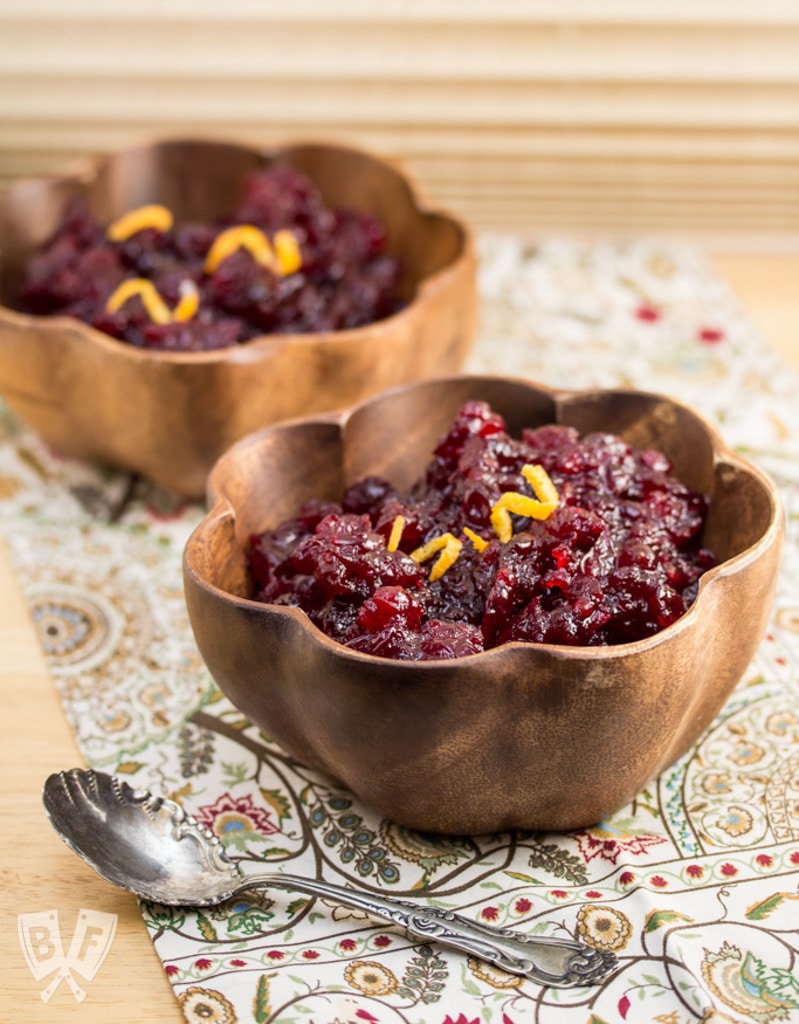 This Bourbon-Orange Cranberry Sauce is a boozy side dish that can be prepared several days in advance and is the perfect accompaniment to any holiday meal! It's always on my Thanksgiving menu!