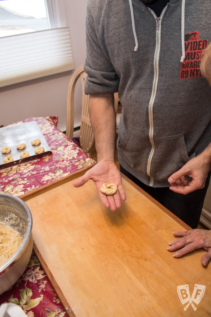 Great Grandma Francesca Cardile's Cookies are an elegant, lightly sweet dessert that are a Calabrese tradition, passed down through the generations and enjoyed annually at Christmas and Easter.