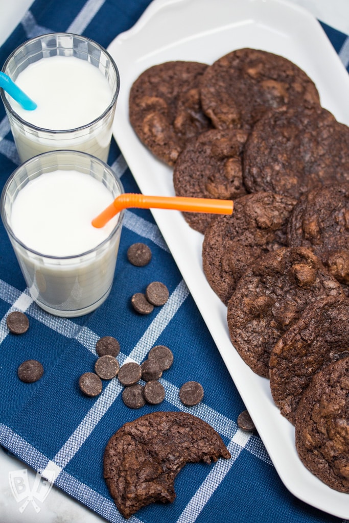 These Melt-in-Your-Mouth Buttermilk Chocolate Cookies are a supremely chocolatey dessert recipe that is a great way to use a partial container of buttermilk - guaranteed to satisfy even the strongest chocolate cravings.