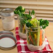 Crudité Cups with Homemade Ranch Dressing