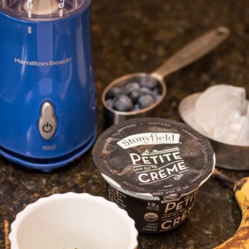 Ingredients to make a smoothie.