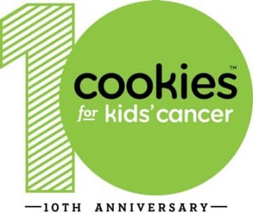 Cookies for Kids' Cancer 10th Anniversary Logo