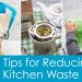 Assortment of reusable products for reducing kitchen waste.