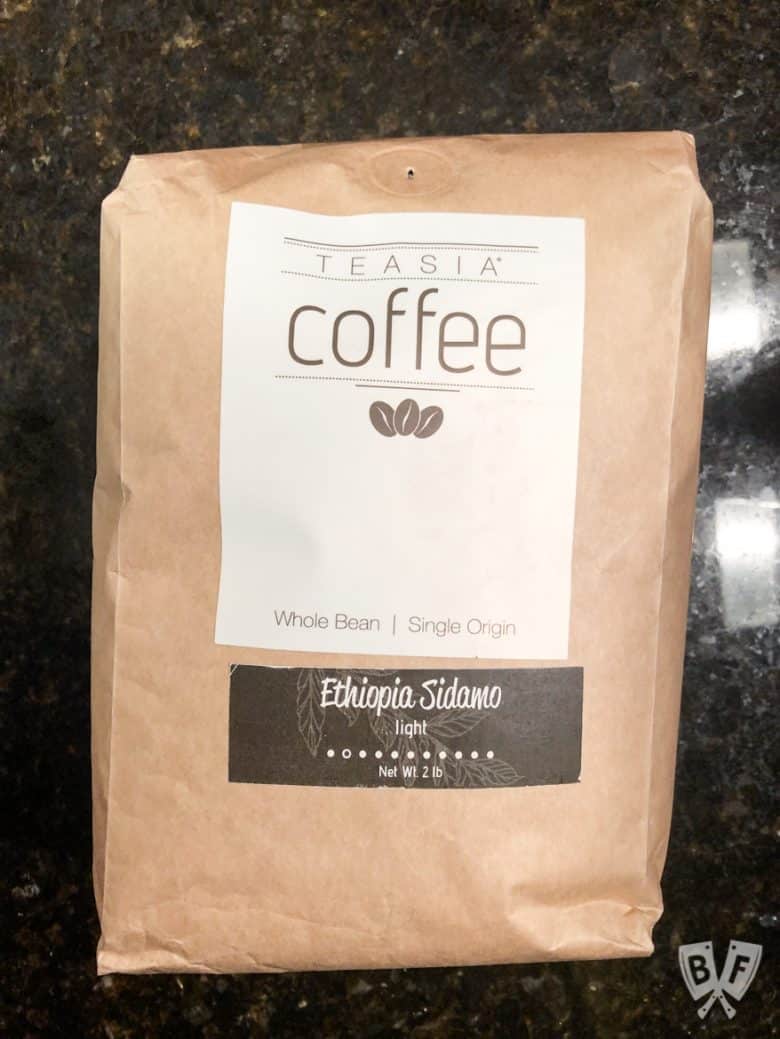 A bag of Ethiopian coffee beans for making easy homemade cold brew coffee