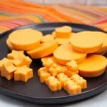 Plate with various shapes of Tangerine Coconut Jelly