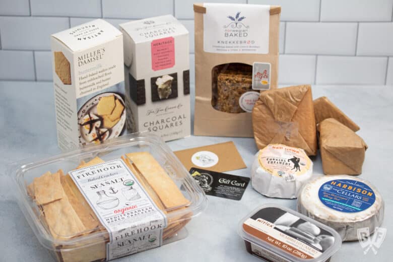 Various cheeses and cheeseboard supplies from Second Mouse Cheese Shop.