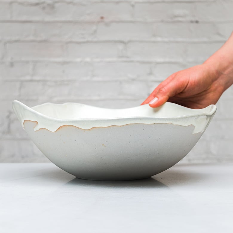 Handmade ceramic meringue serving bowl from Connor McGinn Studios.