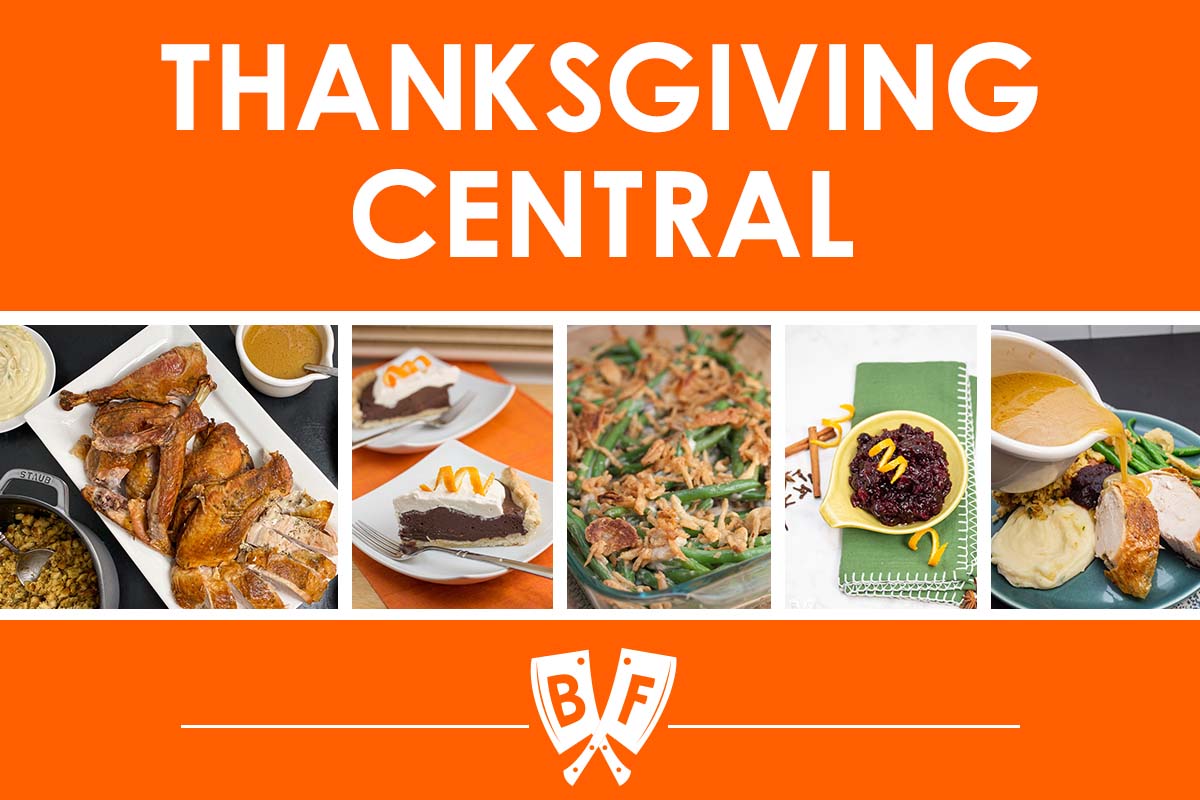 Collage of Thanksgiving recipe images with text that reads, "Thanksgiving Central".