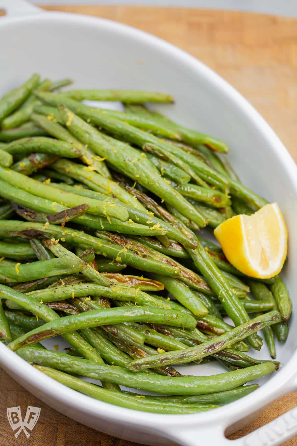 Easy Sheet Pan Roasted Green Beans with Lemon