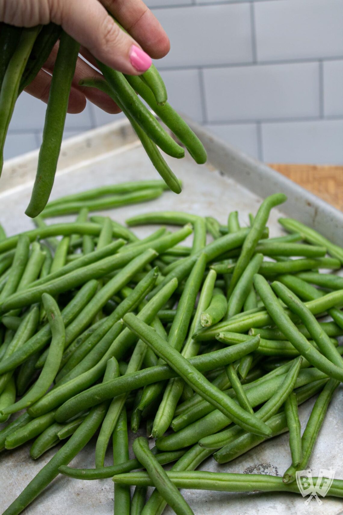 Easy Sheet Pan Roasted Green Beans with Lemon
